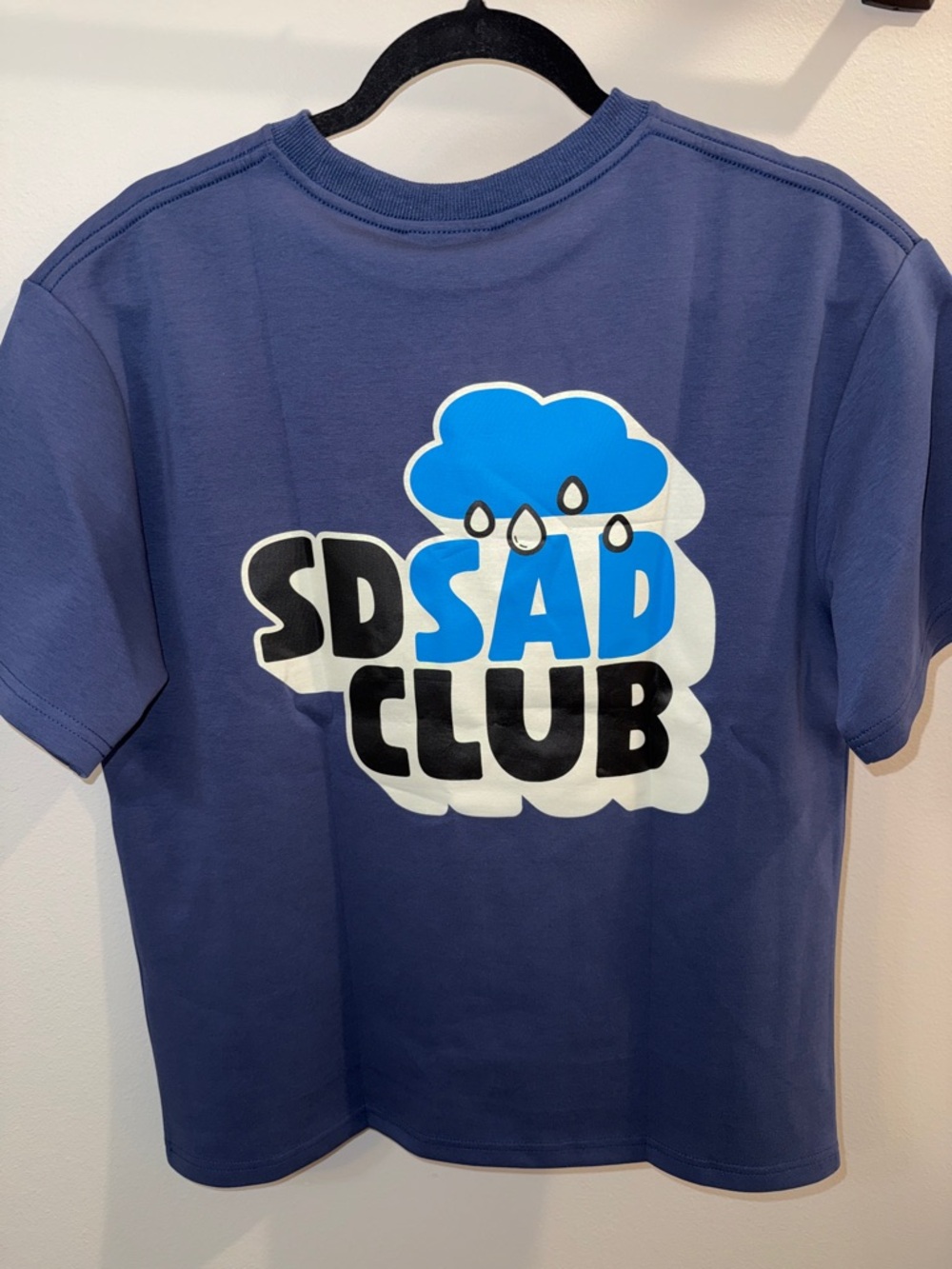 Blue 'SAD CLUB' Graphic Tee